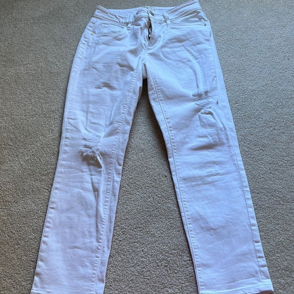 Loft curvy skinny crop size 0